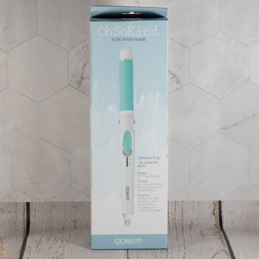 Conair Oh-So-Kind 1" Silicon Clip Curling Iron BRAND NEW